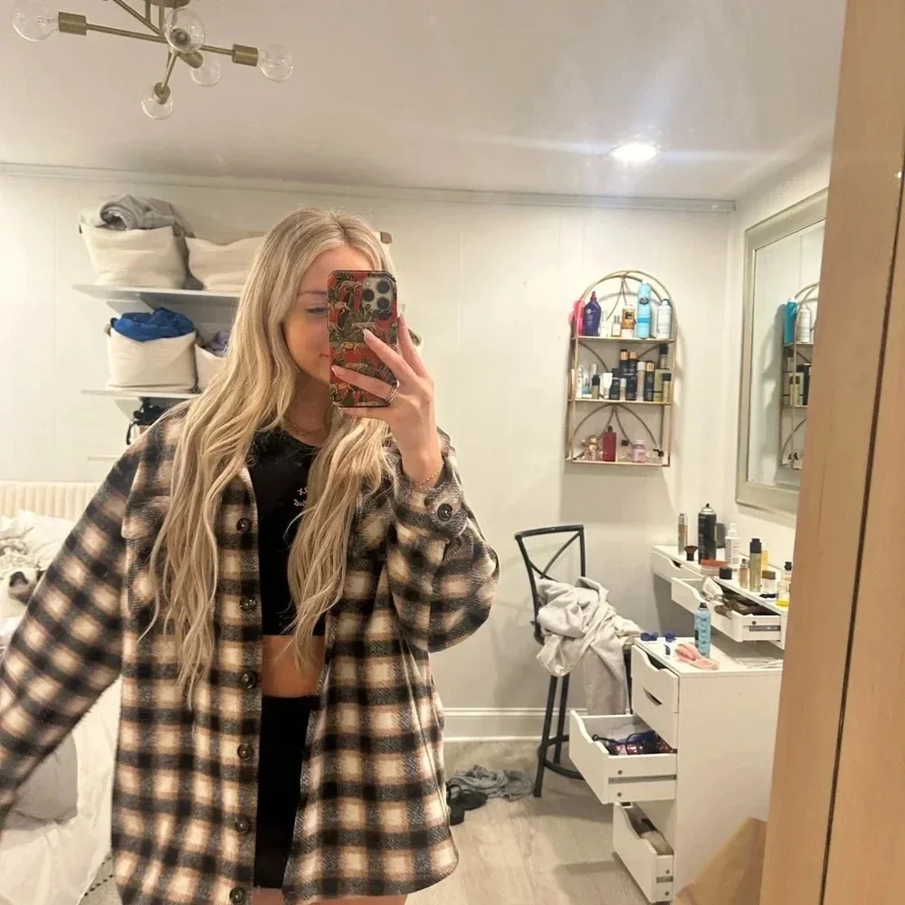 vintage flannel jacket L - Picture 5 of 11